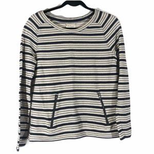 Lou & Grey loft  striped top sipper detail small